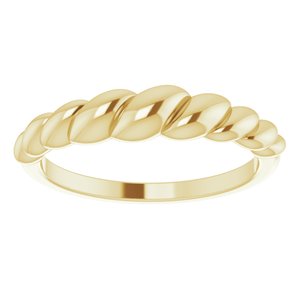 14K Yellow Rope Dome Ring - BN & CO JEWELRY