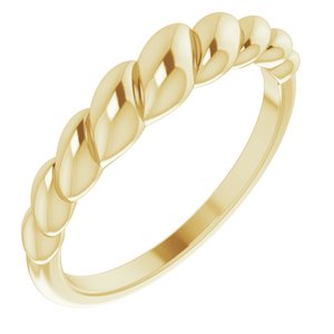 14K Yellow Rope Dome Ring - BN & CO JEWELRY