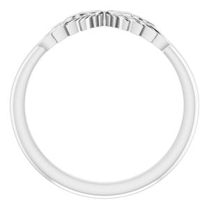 Platinum Stackable Angel Wings Ring - BN & CO JEWELRY