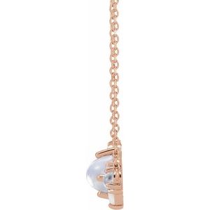 14K Rose Natural Multi-Gemstone Scattered 16-18" Necklace - BN & CO JEWELRY
