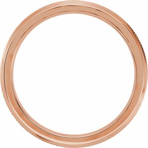 18K Rose 2.5 mm Knife Edge Band Size 7 - BN & CO JEWELRY