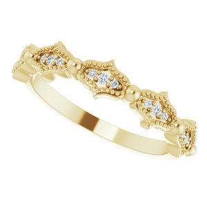 14K Yellow .05 CTW Natural Diamond Anniversary Band - BN & CO JEWELRY
