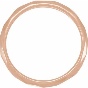 10K Rose 3 mm Textured Patterned Band Size 6 - BN & CO JEWELRY