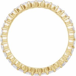 14K Yellow 1/2 CTW Natural Diamond Eternity Band Size 4.5 - BN & CO JEWELRY