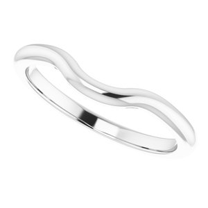 14K White Band for 8x5 mm Pear Ring - BN & CO JEWELRY