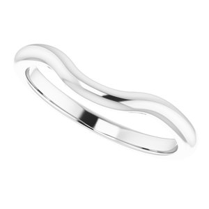 14K White Band for 9x6 mm Pear Ring - BN & CO JEWELRY