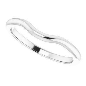 14K White Band for 7x5 mm Pear Ring - BN & CO JEWELRY