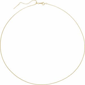 14K Yellow Gold Filled 1 mm Adjustable Threader Box 16-22" Chain - BN & CO JEWELRY