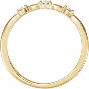 14K Yellow 1/10 CTW Rose-Cut Diamond Stackable Ring - BN & CO JEWELRY