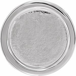 Sterling Silver 12.5 mm Engravable Scroll Disc Slide Pendant - BN & CO JEWELRY