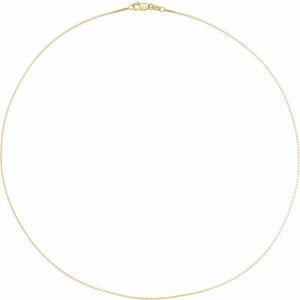 10K Yellow 1 mm Box 20" Chain - BN & CO JEWELRY