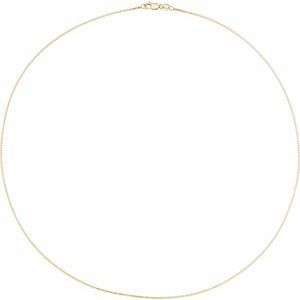 10K Yellow 1 mm Box 18" Chain - BN & CO JEWELRY