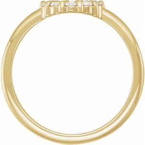 14K Yellow 1/5 CTW Natural Diamond Rose-Cut Halo-Style Ring - BN & CO JEWELRY