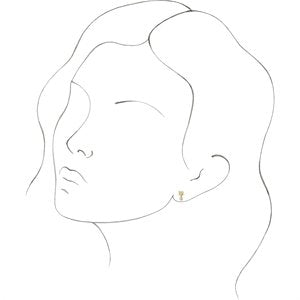 14K White Arrow Stud Earrings - BN & CO JEWELRY