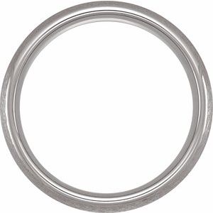 Tungsten 6 mm Half-Round Size 9 Band with Satin Finish - BN & CO JEWELRY