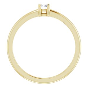 14K Yellow Natural White Sapphire Ring - BN & CO JEWELRY