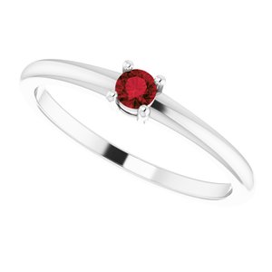 Sterling Silver Natural Garnet Mozambique Ring - BN & CO JEWELRY