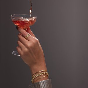 14K Yellow Stackable Chain Link Ring - BN & CO JEWELRY