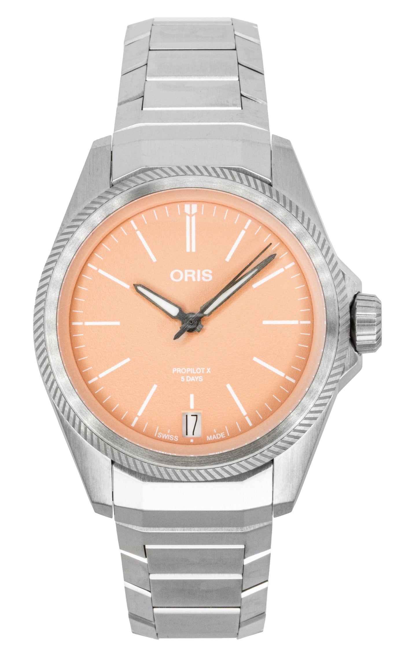 Oris Propilot X Calibre 400 Titanium Salmon Dial Automatic 01-400-7778-7158-07-7-20-01TLC 100M Unisex Watch - Oris