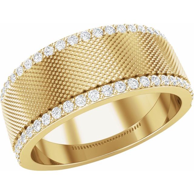 14K Gold 1/2 CTW Lab-Grown Diamond Band