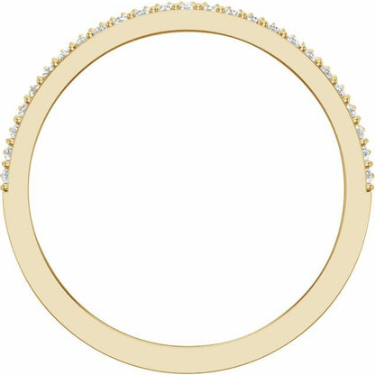 14K Gold 1/2 CTW Lab-Grown Diamond Band