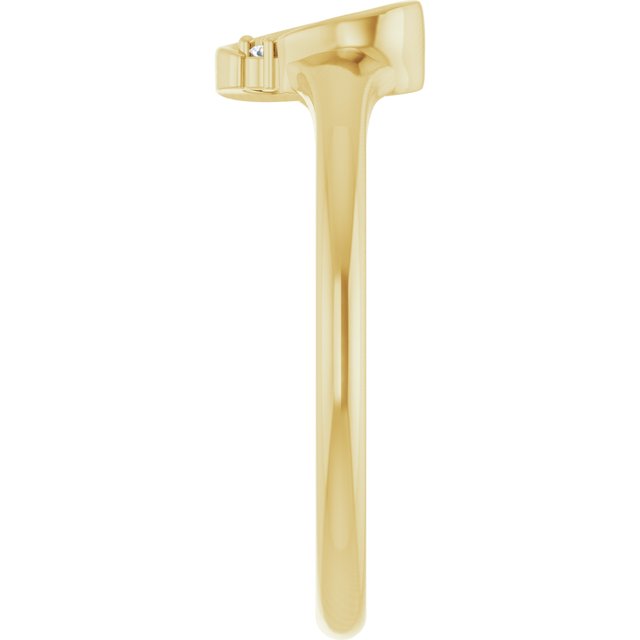 14K Yellow .01 CTW Natural Diamond Ring