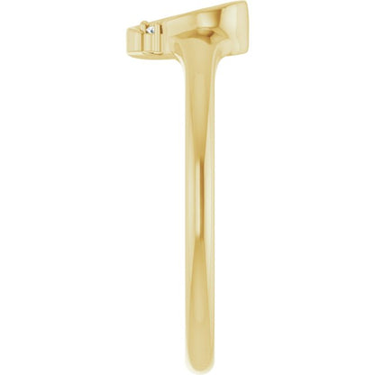 14K Yellow .01 CTW Natural Diamond Ring