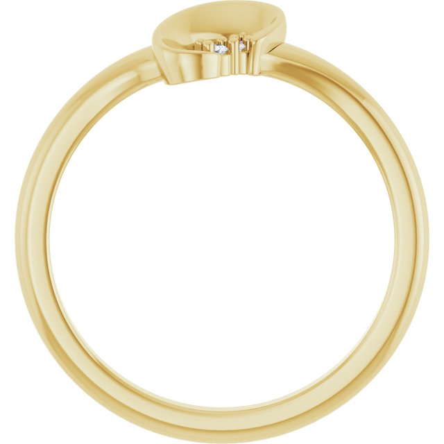 14K Yellow .01 CTW Natural Diamond Ring