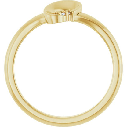 14K Yellow .01 CTW Natural Diamond Ring