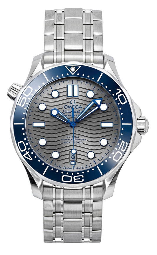 Omega Seamaster Stainless Steel Grey Dial Automatic Diver's 210.30.42.20.06.001 300M Men's Watch - Omega