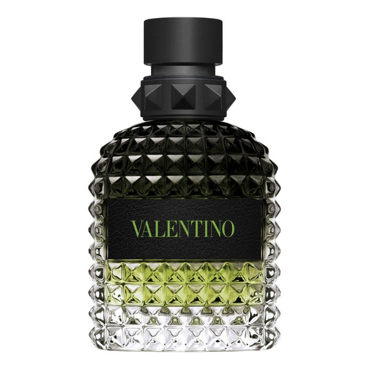 Valentino Garavani Uomo Born In Roma Green Stravaganza Eau De Toilette Spray For Men 1.7oz-3614274024784 - Valentino