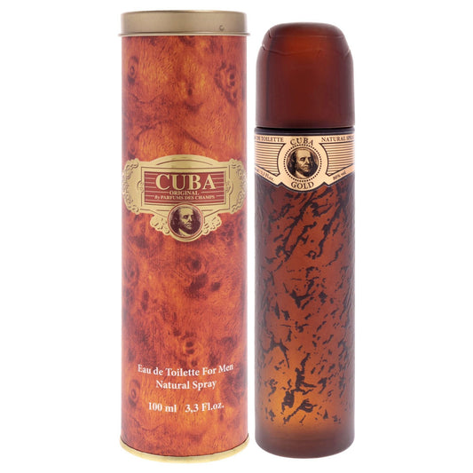 Cuba Gold for Men - 3.3 oz Eau de Toilette Spray - Cuba