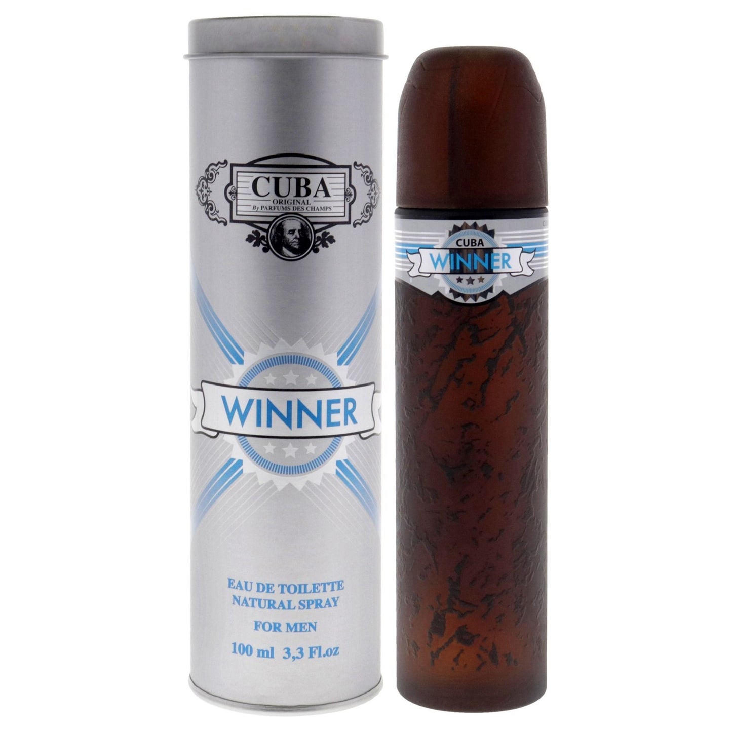 Cuba Winner by Cuba for Men - 3.3 oz Eau de Toilette Spray - Cuba