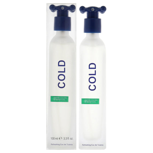 United Colors of Benetton Cold for Men 3.3 oz Eau de Toilette Spray - United