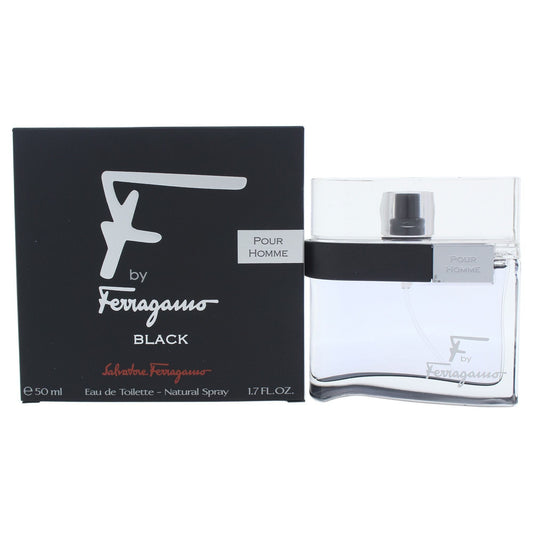 Salvatore Ferragamo F Black for Men - 1.7 oz Eau de Toilette Spray - Salvatore
