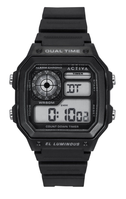 Invicta Activa Digital Polyurethane Strap Black Dial Quartz ACW1299-001 Men's Watch - Invicta