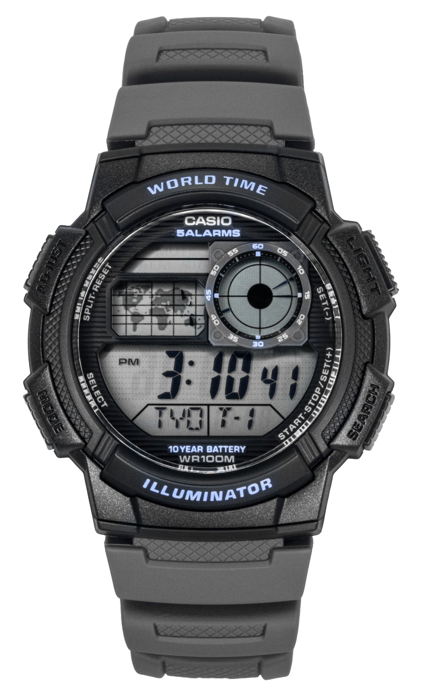 Casio Standard Digital Resin Strap Quartz AE-1000W-8AV 100M Men's Watch - Casio