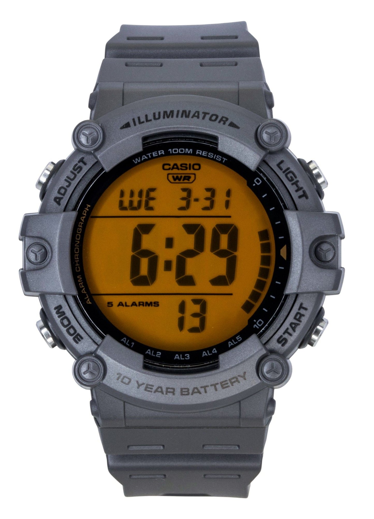 Casio Multifunctional Digital Resin Strap Quartz AE-1500WHC-8AV 100M Men's Watch - Casio