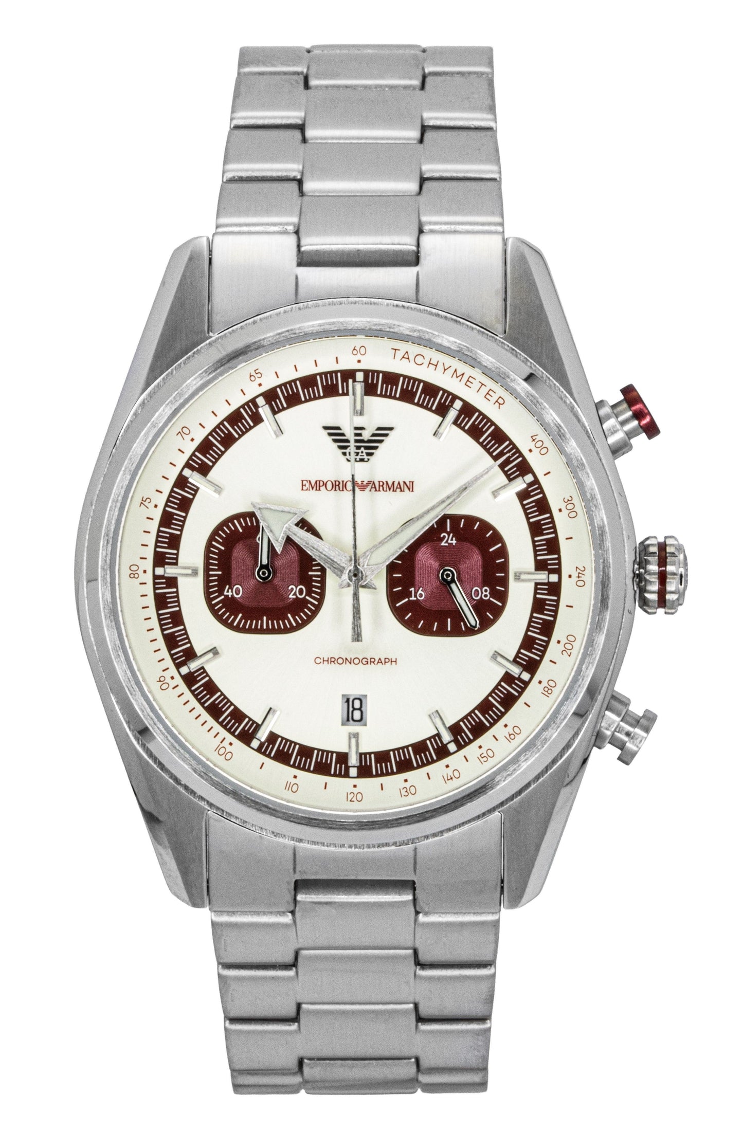 Emporio Armani Chronograph Stainless Steel Multicolor Dial Quartz AR11645 Men's Watch - Emporio Armani