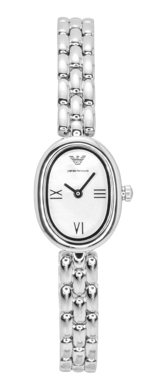 Emporio Armani Stainless Steel Mother Of Pearl Dial Quartz AR11720 Women's Watch - Emporio Armani