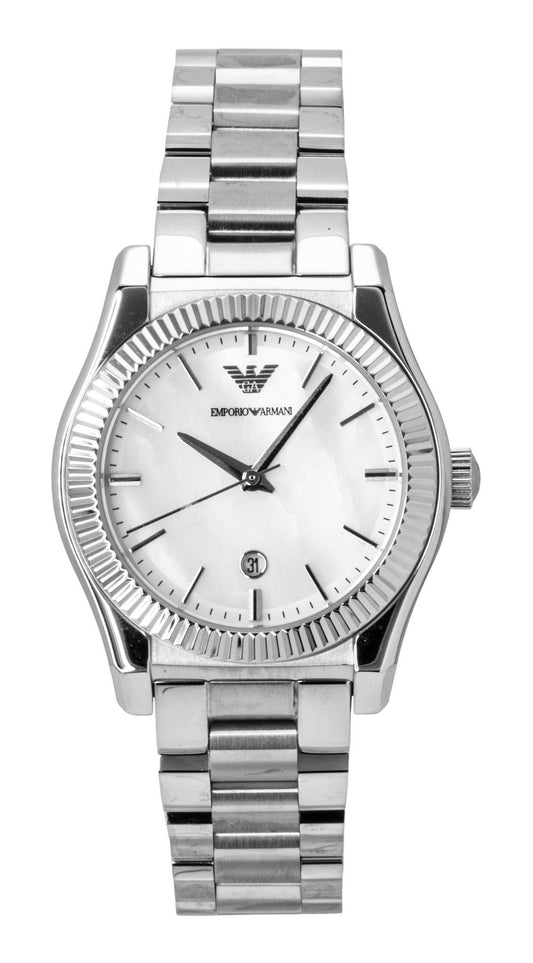 Emporio Armani Stainless Steel Mother Of Pearl Dial Quartz AR11723 Women's Watch - Emporio Armani
