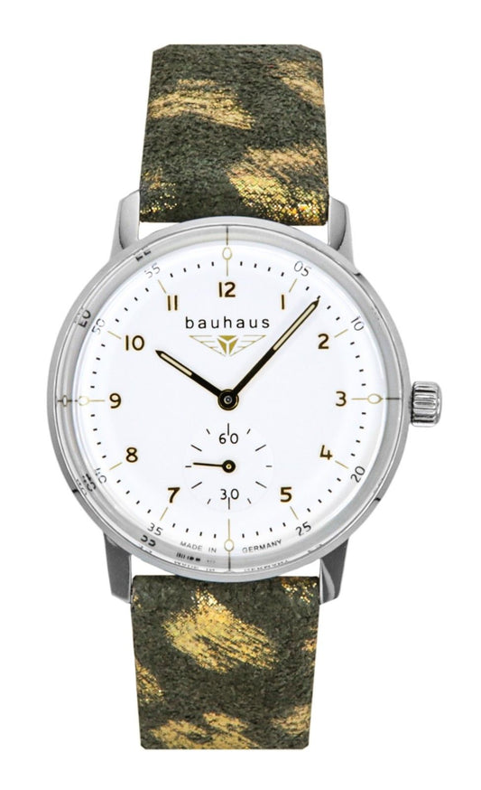 Bauhaus Classic Leather Strap White Dial Quartz 20371 Women's Watch - Bauhaus