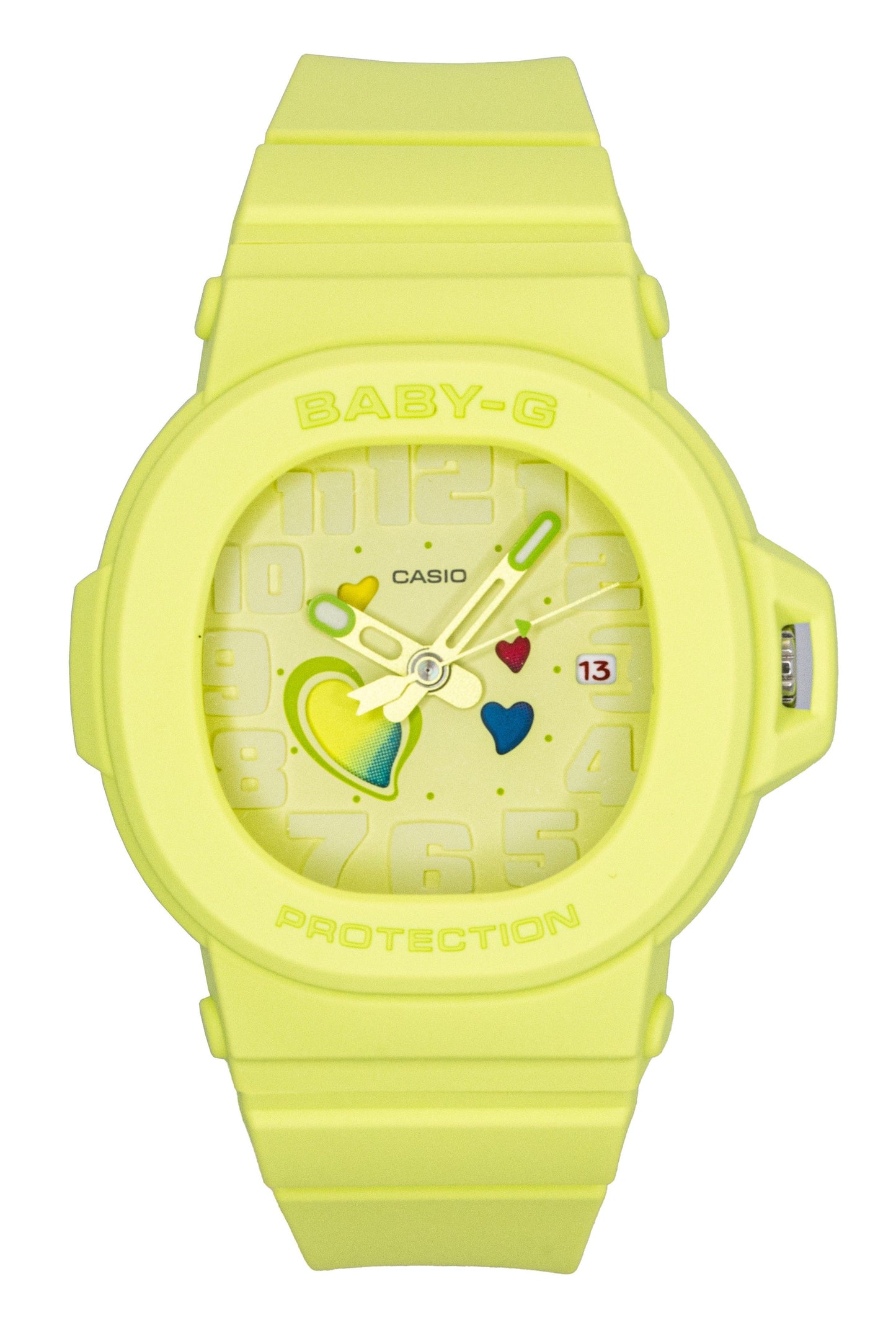 Casio Baby-G Analog Playful Hearts Series Green Dial Quartz BGA-10-3A 100M Women's Watch - Casio