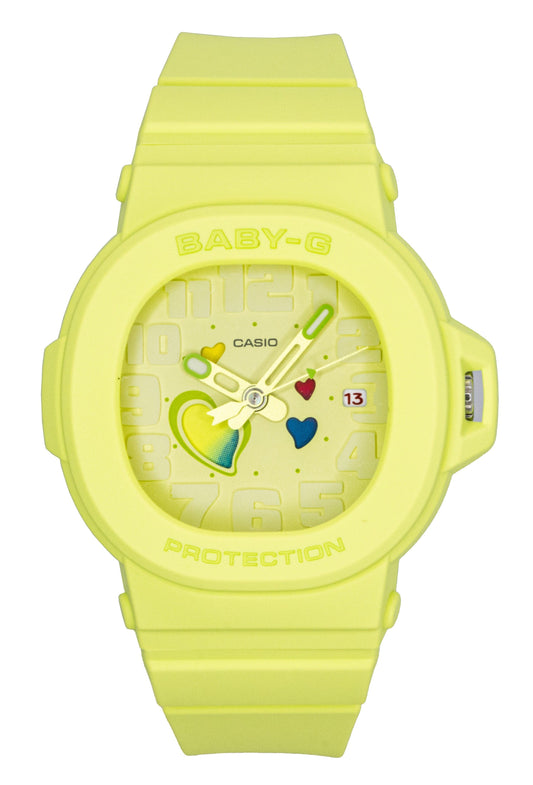 Casio Baby-G Analog Playful Hearts Series Green Dial Quartz BGA-10-3A 100M Women's Watch - Casio