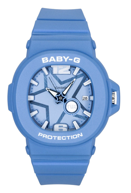 Casio Baby-G Analog Resin Blue Dial Quartz BGA-10D-2A2 100M Women's Watch - Casio