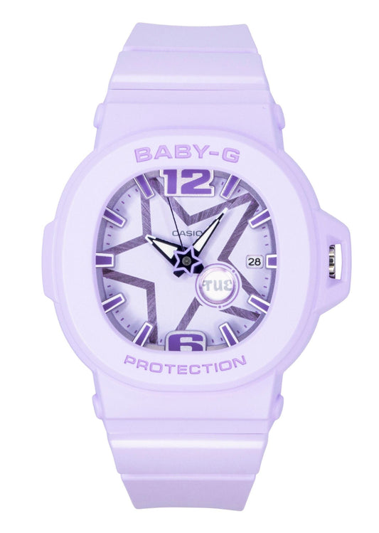 Casio Baby-G Analog Resin Strap Purple Dial Quartz BGA-10D-6A 100M Women's Watch - Casio