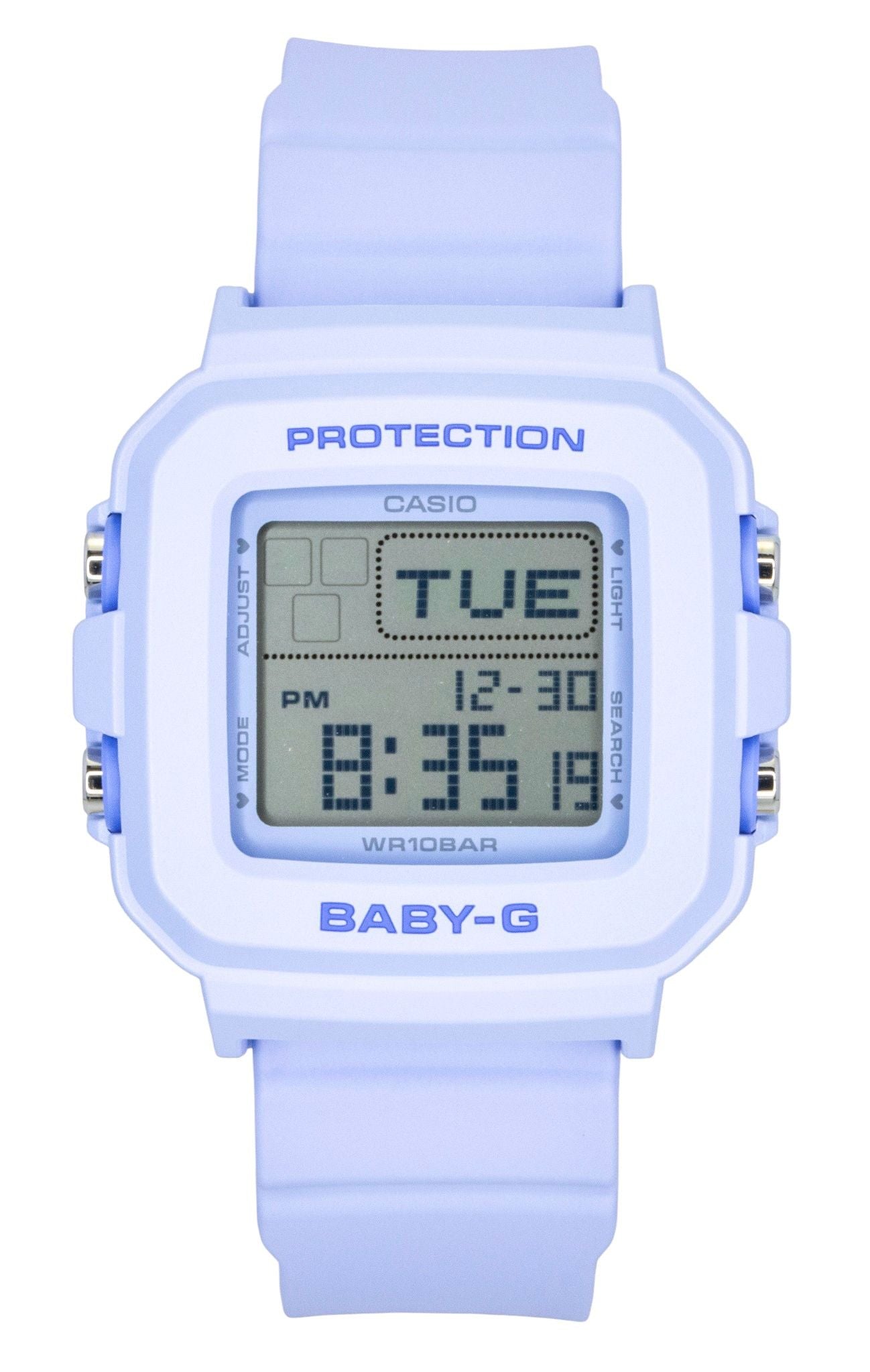 Casio Baby-G Plus Digital Resin Strap Quartz BGD-10KH-2B 100M Women's Watch With Special Holder - Casio
