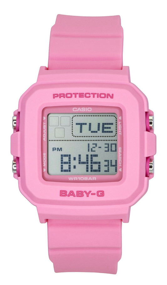 Casio Baby-G Digital Pink Resin Strap Quartz BGD-10KH-4 100M Women's Watch - Casio