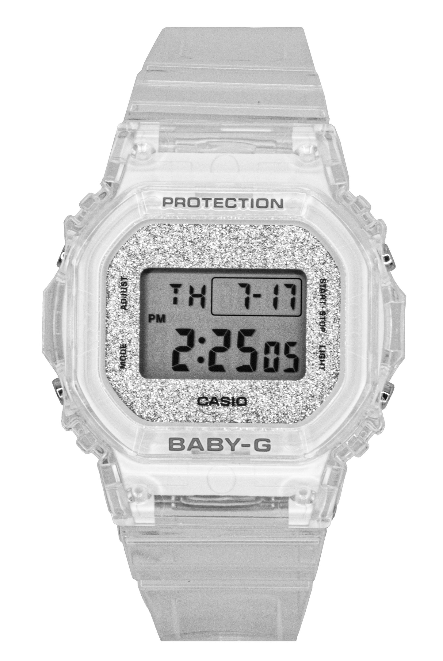 Casio Baby-G Digital Transparent Resin Strap Quartz BGD-565GC-7 100M Women's Watch - Casio