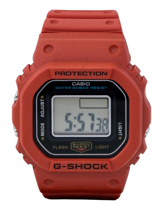 Casio G-Shock Nano Digital Red Bio-Based Resin Strap Quartz DWN-5600-4 200M Unisex Watch - Casio